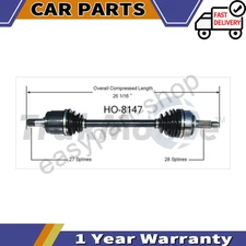 For 2003-2007 Honda Accord 2.4L Manual 2004 2005 2006 Front Left CV Joint Axle
