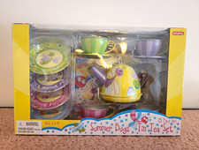 Schylling Summer Bugs Tin Tea Set 15-Piece Set Vintage 2006 MPN 17097W