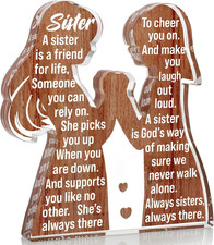 Cool Sister Valentines Birthday Gifts from Sisters for Women Adult Big