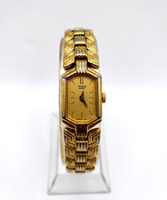 Vintage Pulsar V220-6300 Ladies Gold Tone Slim Watch - New Battery
