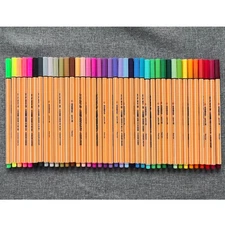 Set of 40 - Stabilo Point 88 fine tip art pens, perfect condition