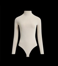 Express Body Contour High Compression Mock Neck Long Sleeve Bodysuit XS