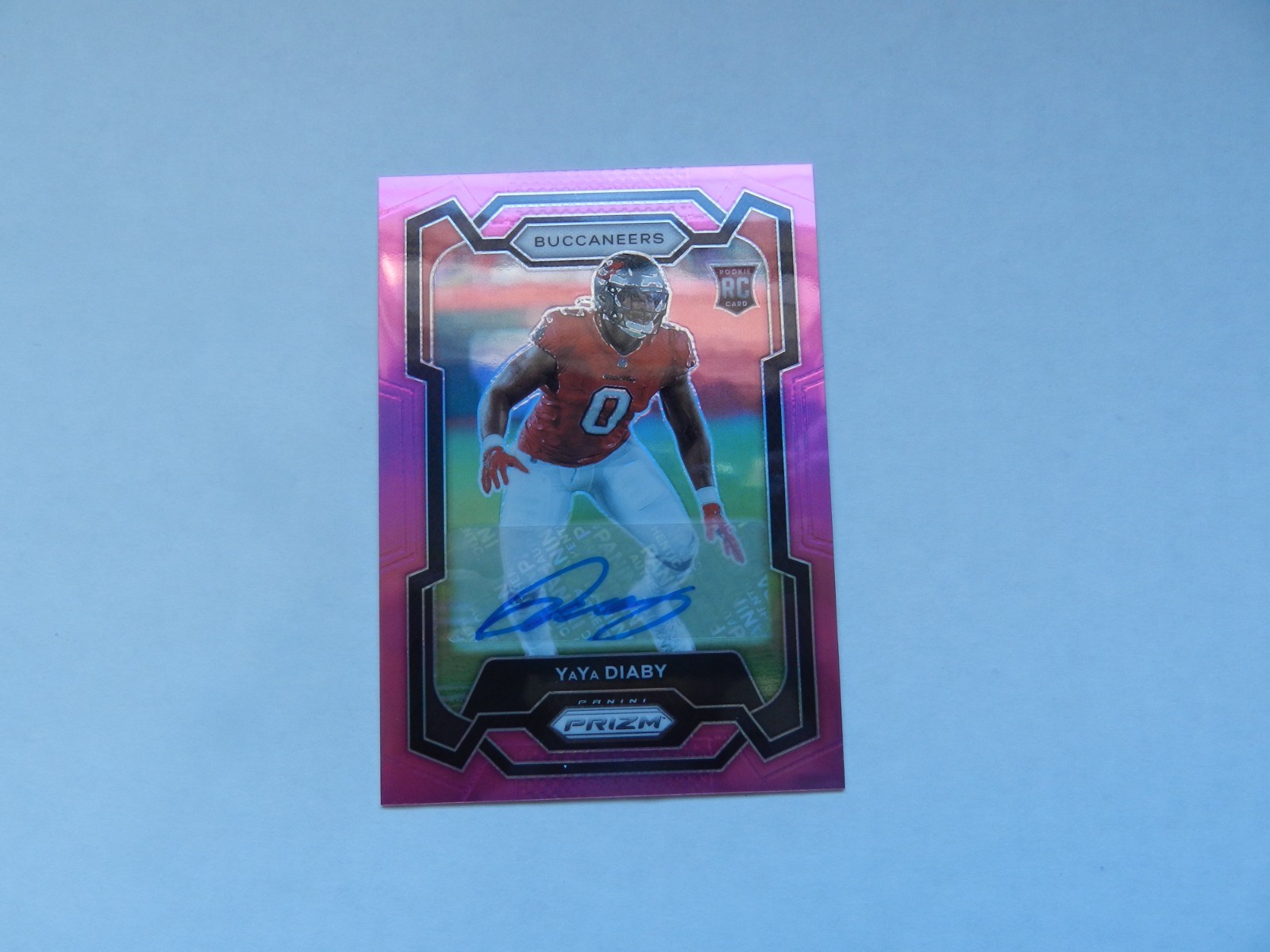 2023 Panini Prizm #394 YaYa Diaby Rookie Auto Prizm Pink RC