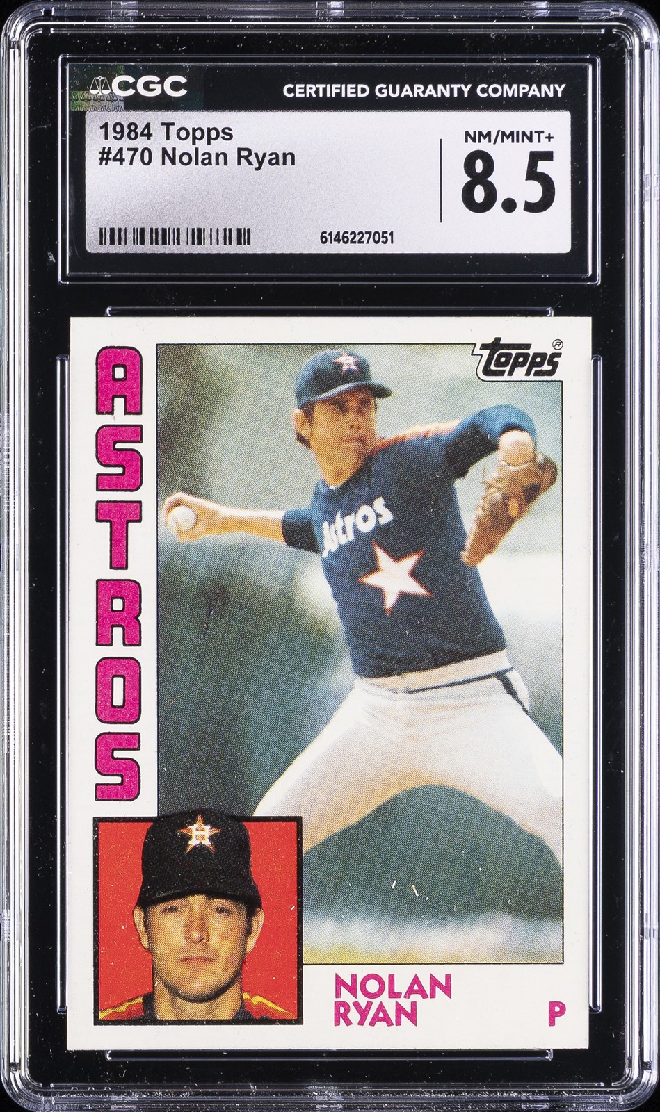 1984 TOPPS #470 NOLAN RYAN CGC 8.5
