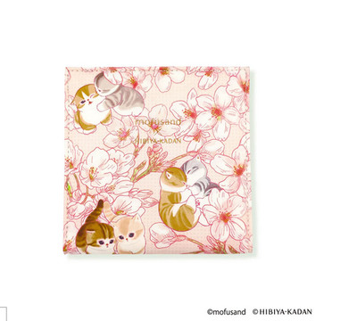 mofusand x Hibiya Kadan Folding Square Mirror Pink 2026 Summer JP LTD Original