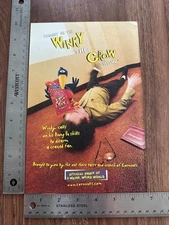 2002 Official Nabisco Corn Nuts Print Ad Winky the Crow Kung Fu Funny Wall Art