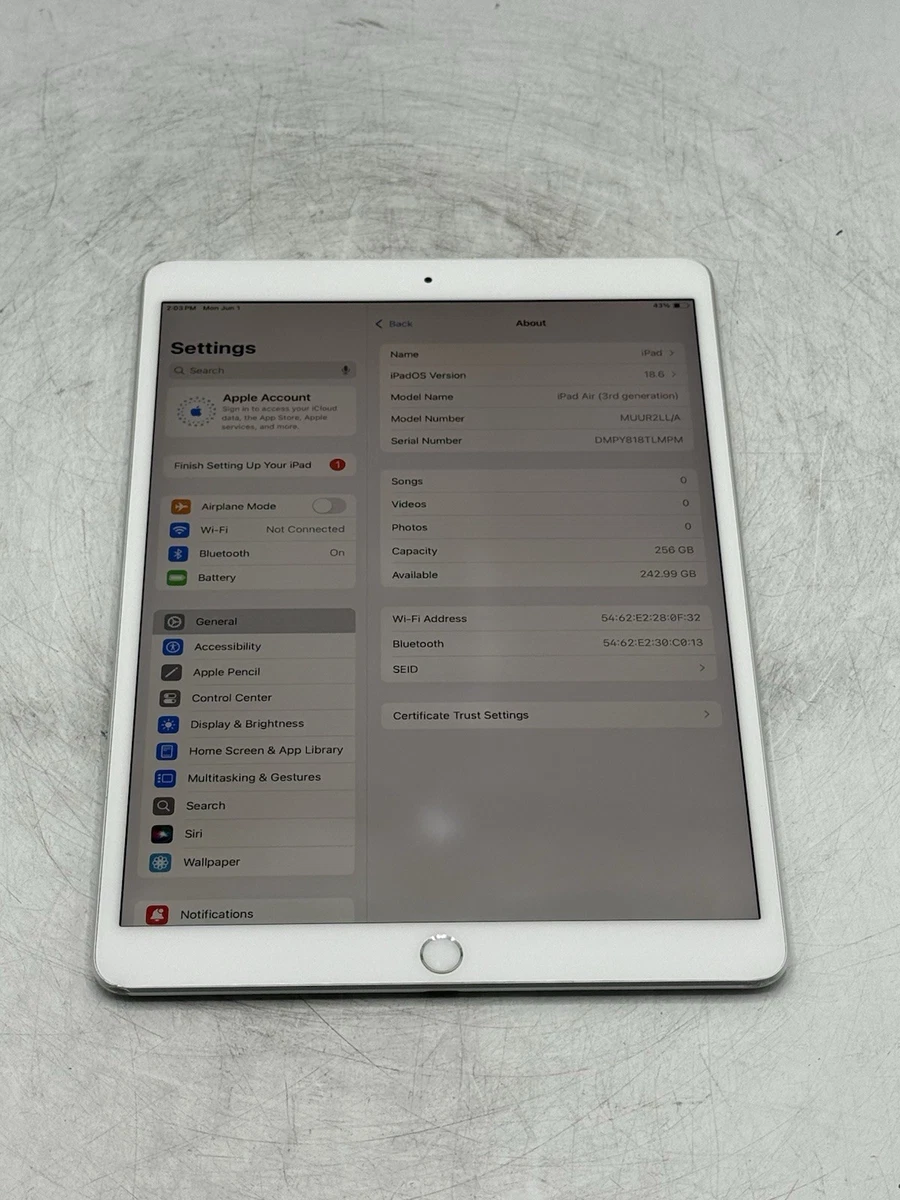 Preços baixos em Apple iPad Air (3rd Generation) 256GB | eBay