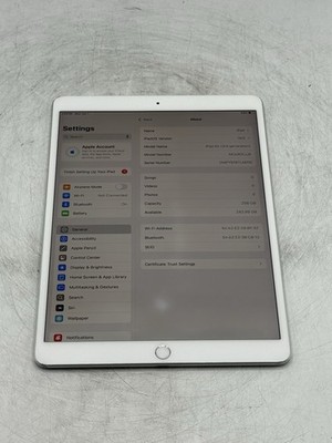 Apple iPad Air (3rd Gen) (A2152) 10.5  Silver 256GB WiFi Only