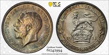 1911 Great Britain 1 Shilling PCGS MS64 Lot#G1363 Silver! Choice UNC! S-4013