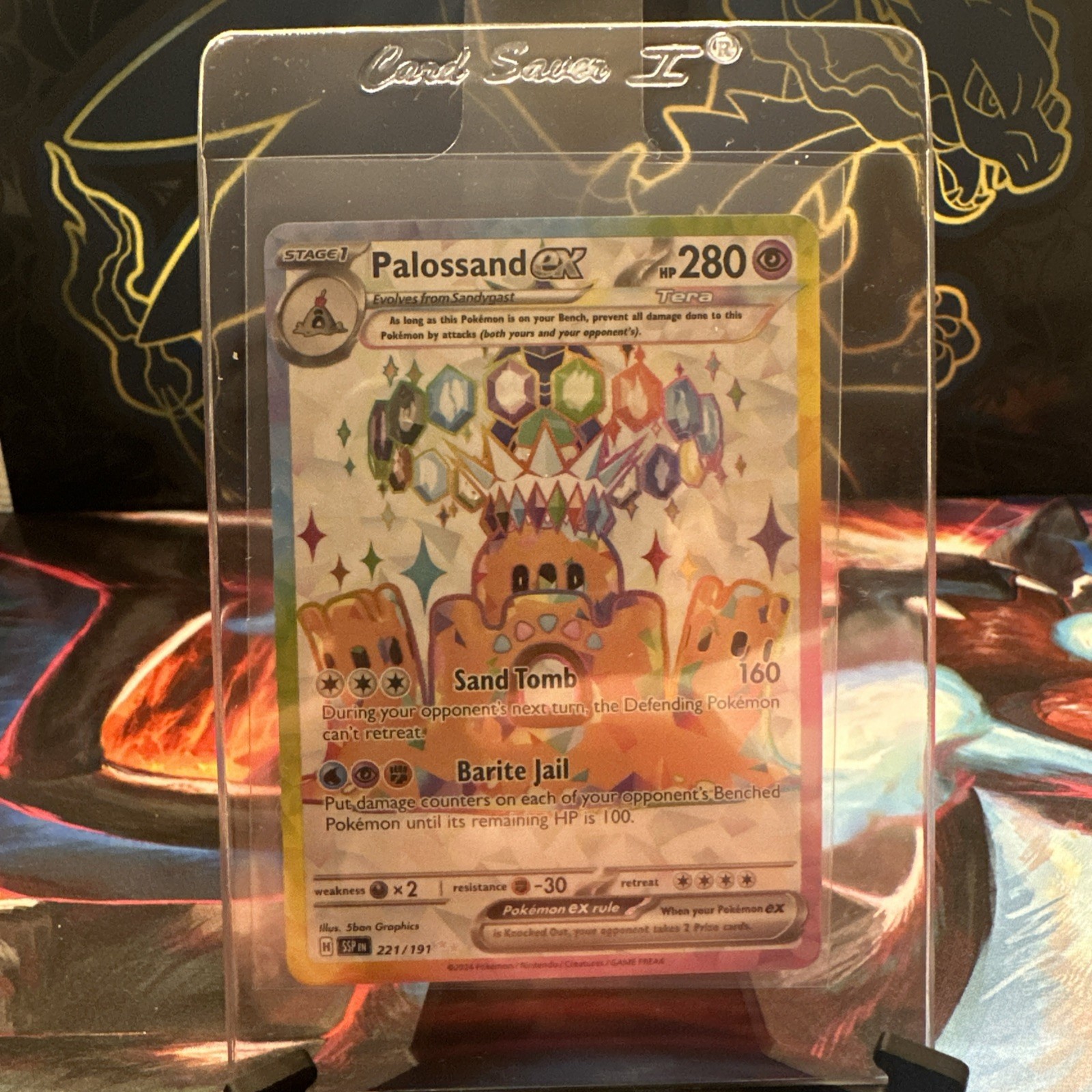 Palossand ex - Ultra Rare SV08: Surging Sparks 221/191 NM