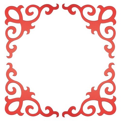 8 Pcs Seif-Adhesive Wall Sticker Mirror Decals for Home, Wine Red (20x20cm)