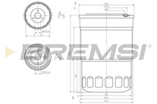 Filtre à carburant Mitsubishi PAJERO