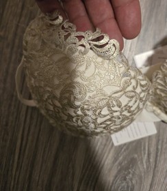 NWT! LA PERLA MAISON Macrame Gold Push-Up Bra 32D