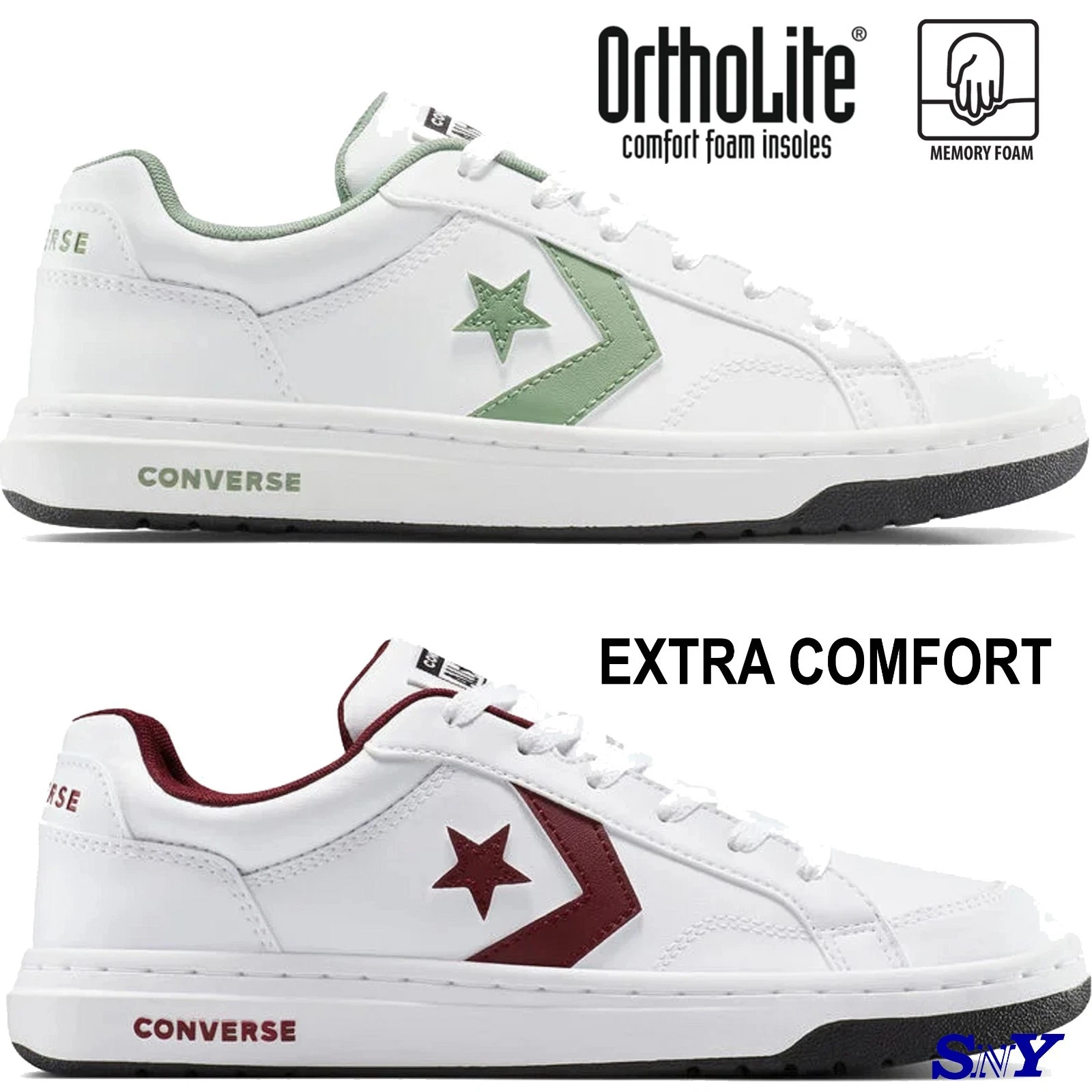 Converse Pro Blaze V2 Classic Men's Shoes Faux Leather Limited Edition White New