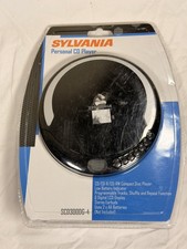 NEW Sylvania Personal CD Player New Sealed Black With Earbuds SCD300DG-4 Sealed