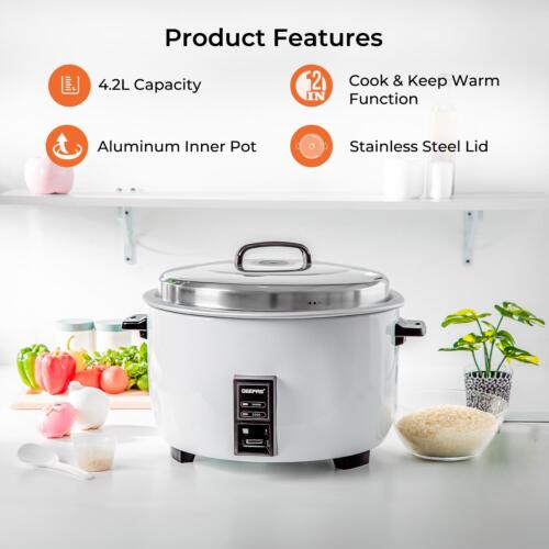 Olla antiadherente comercial de 4,2 L para mantener caliente catering 1600 W - Imagen 2 de 8