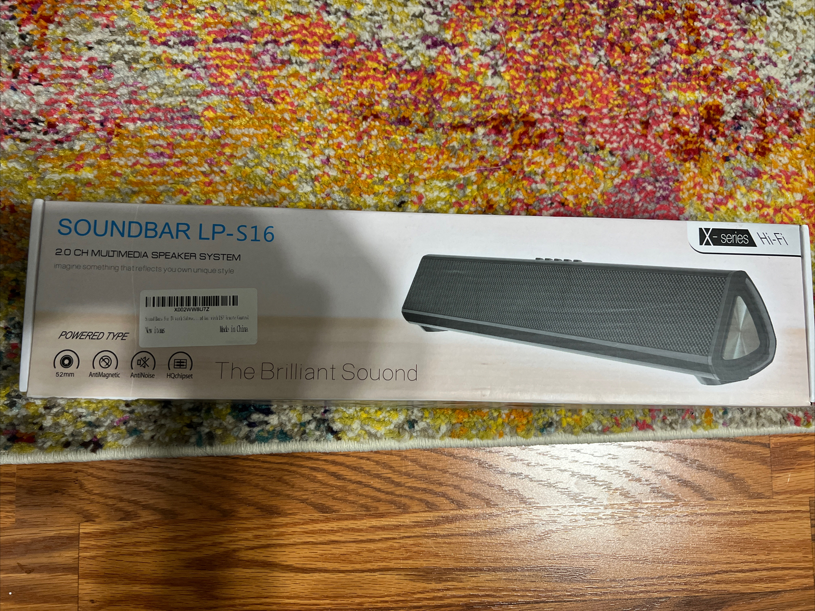 Soundbar LPS16 2.0 Channel Multimedia Speaker System Bluetooth 3 Play