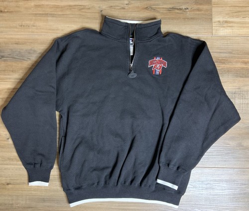 Tampa Bay Buccaneers Men's Large Sweater Pro Player Quarter Zip Pullover Pockets
