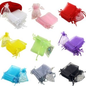 mini organza drawstring bags