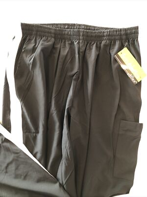 Scrubletics Scrubs Black White Strip Size 2X