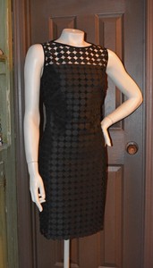 polka dot overlay dress