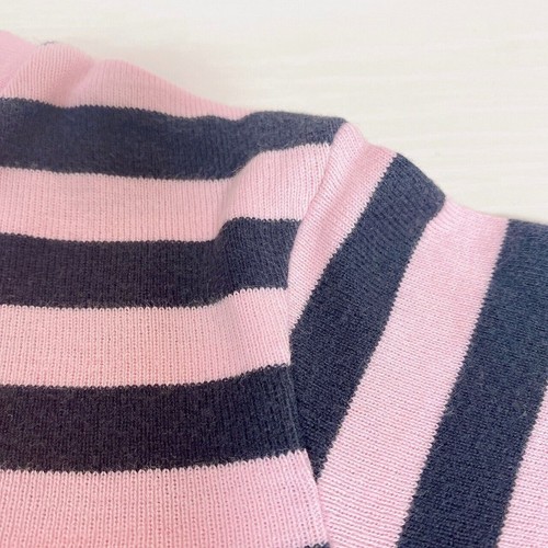 Mezzo Piano Long Sleeve T-Shirt Tops Pink Stripe Strawberry Approx. H 120cm Rare - Picture 5 of 24