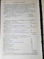 1886 original train report CENTRAL RAILROAD & BANKING COMPANY OF GEORGIA Millen 