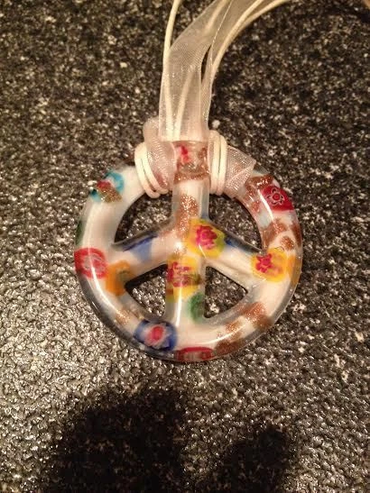 Nuevo Disfraz de Halloween Hippie Niña Flor Niño L 11-14 y Collar de Paz Extra Foto 2 de 3