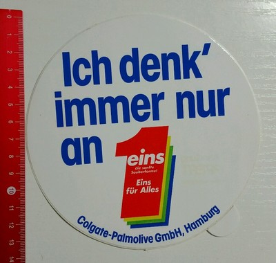 Aufkleber/Sticker: Colgate Palmolive GmbH Hamburg (20061669)