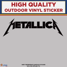 Metallica Die Cut, High Quality Vinyl Sticker Decals