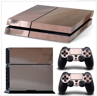 Sony PS4 Console and Controller Skins -- Chrome Titanium Glossy Film (CTG) 