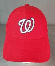 Washington Nationals Baseball Hat New Era 9Forty Strapback Adjustable Red cap
