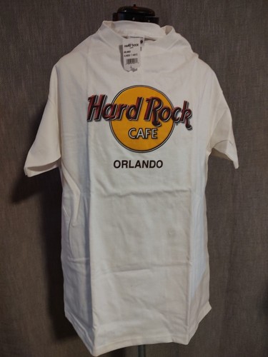Vintage Hard Rock Cafe Orlando Classic T-Shirt Herren Large Weiß Kurzarm
