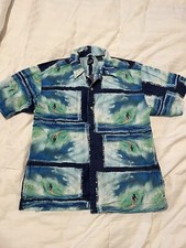 Vintage Gap Kids Button Up Shirt Surf Theme Medium Size 7/8 Preowned