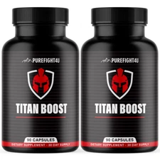 Titan Boost Fuel Your Vitality & Confidence Supplement 90 Capsules - 2 Bottles