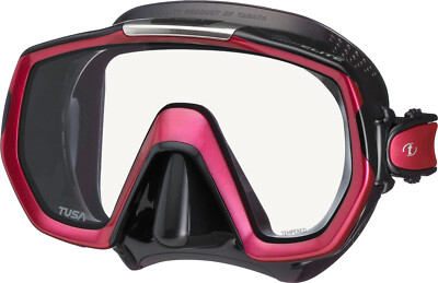 Tusa Freedom Elite Mask Scuba Diving, FreeDiving, Snorkeling Rose Pink M-1003-RP