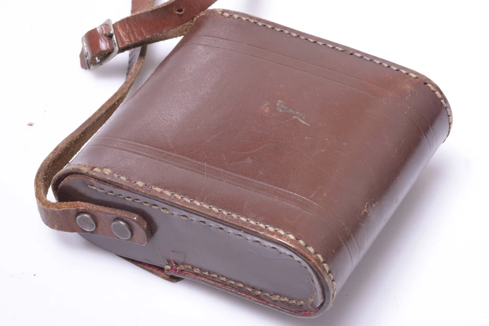 ✅ FUNDA CÁMARA CUERO PEQUEÑA CALIDAD ANTIGUA PARA CARPETA ZEISS ICA ERNEMANN, KODAK Foto 3 de 4