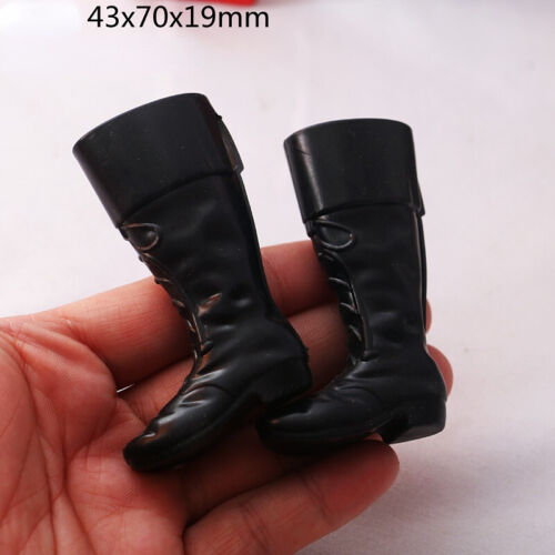 1Pair Dollhouse 1:6 Scale Miniature Christmas Knights High Boots Fashion Shoes - Afbeelding 1 van 5
