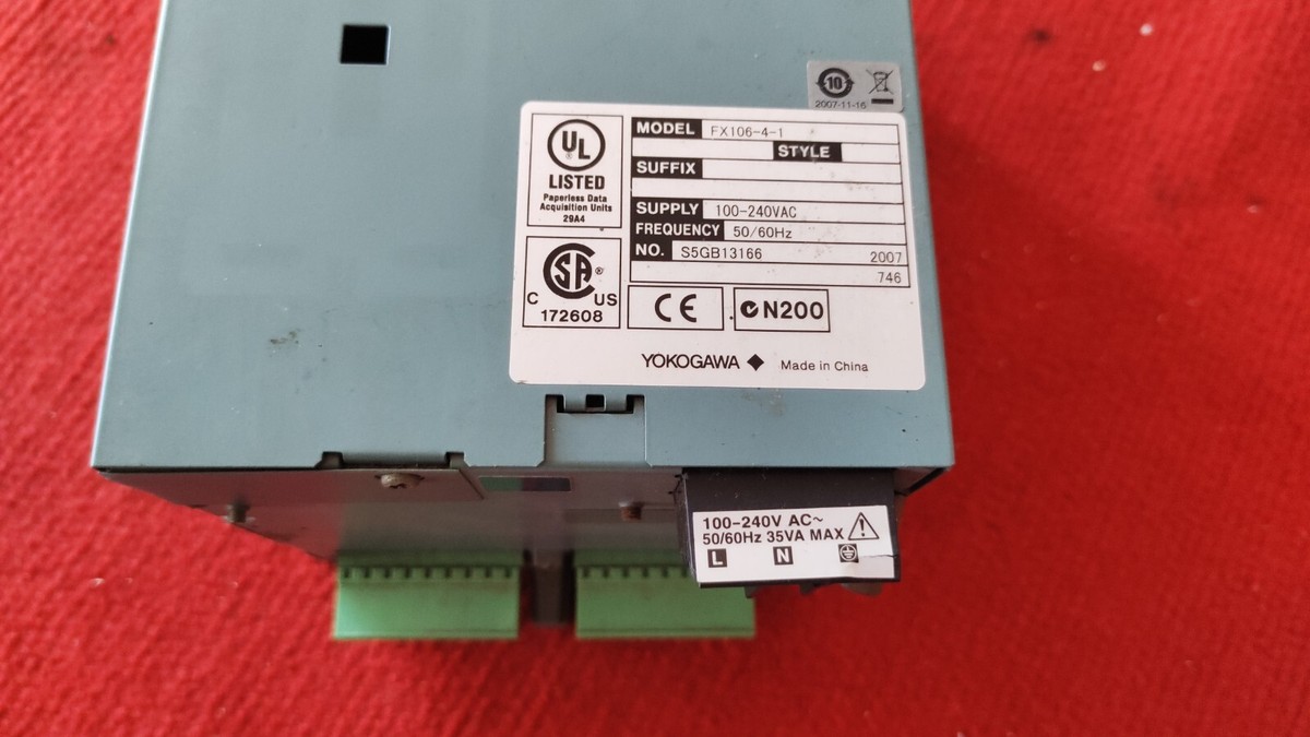 Yokogawa FX106-4-1 /S1 FX106-4-1 Digital Recorder | eBay
