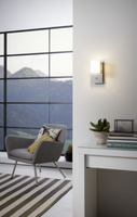 Led Wandleuchte Wandlampe Nickel Matt Weiß Dimmbar Leuchte Lampe 95784 Eglo