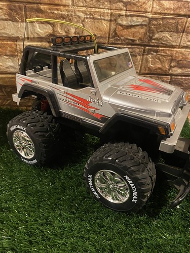 Vintage Nikko R/C Jeep Rubicon Crawler Silver/Platinum Car Only - Picture 2 of 8