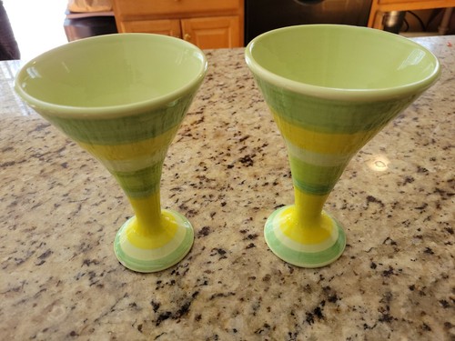 Pair of Margarita Ceramic cocktail drinkware MADE IN ITALY multicolor - Picture 5 of 7