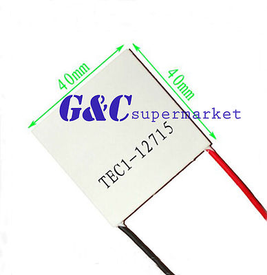 5PCS TEC1-12715 Heatsink Thermoelectric Cooler Cooling Peltier