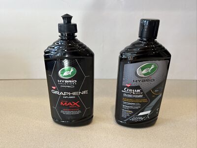 Turtle Wax Hybrid Solutions Ceramic Acrylic Black Polish & Pro Graphene Max Wax