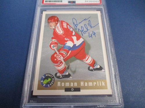 Roman Hamrlik Autographed Signed 1992 Classic Draft Card PSA Slab Auth. - Picture 2 of 8