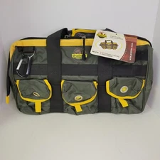 Graintex 18 in. Polyester Contractor's Tool Bag, Green/Yellow Nb1218 (New)