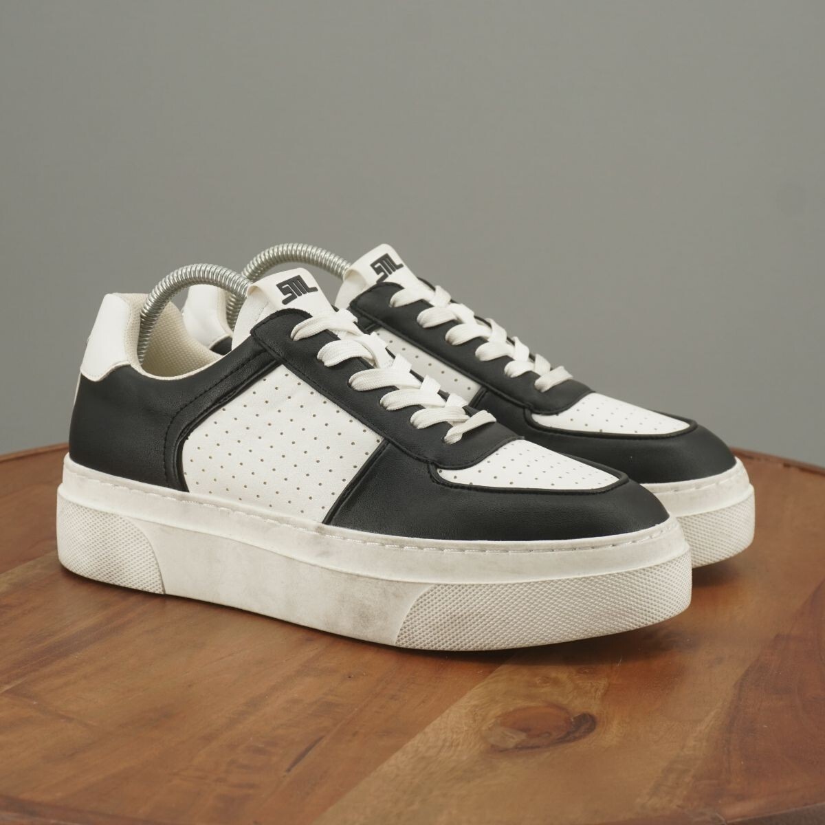 Steve Madden Womens Ledge Platform Sneakers Shoes Black