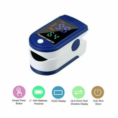 FDA Certified Blood Oxygen Monitor SpO2 Heart Rate Finger Oximeter Device
