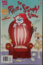 The Ren & Stimpy Show #25 Collectors Edition Die Cut Cover Bob Camp AUTOGRAPHED