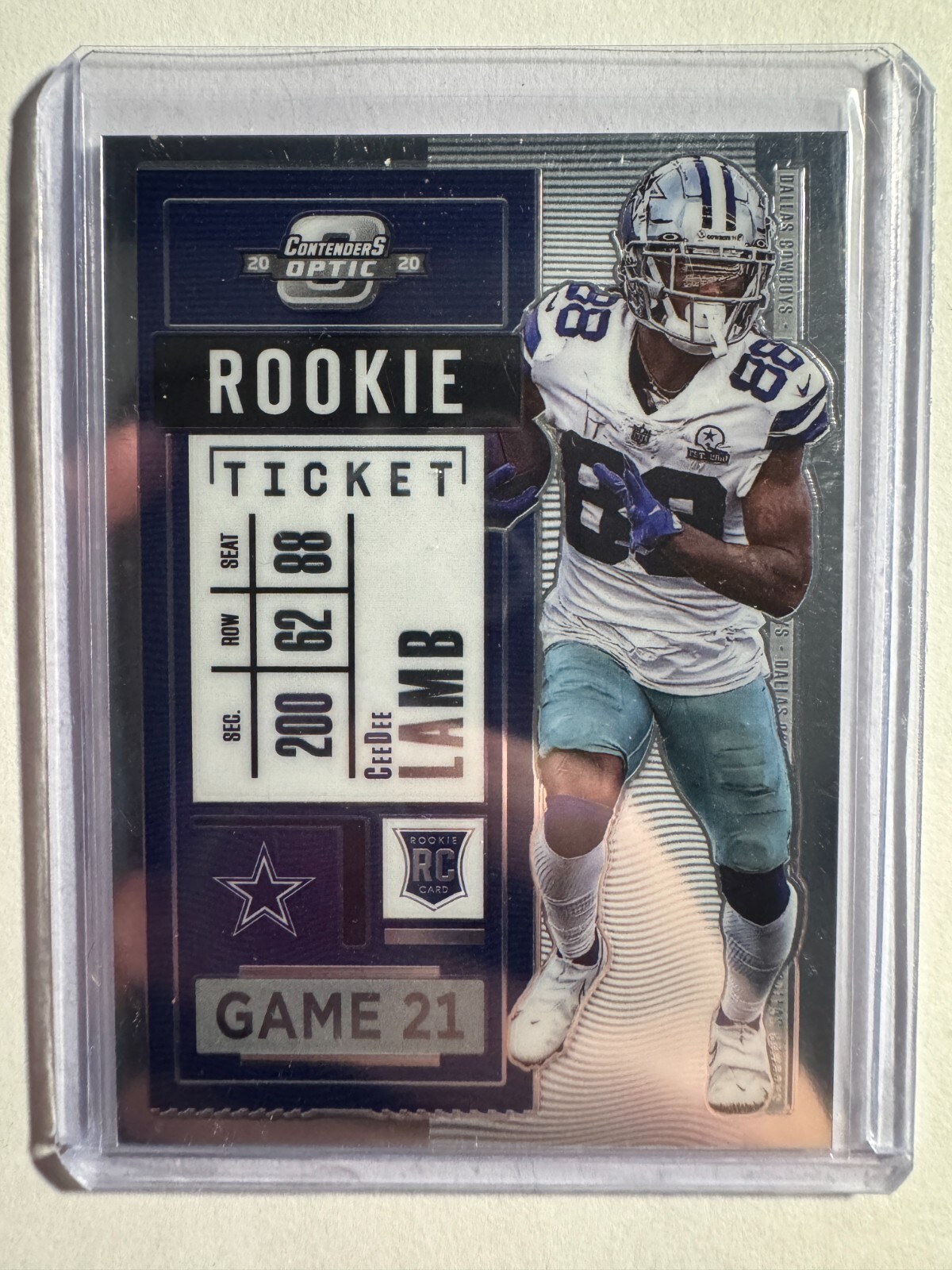 K250,715 - 2020 Panini Contenders Optic #65 CeeDee Lamb RC